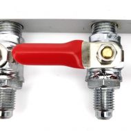 4 Way Manifold Gas Line Splitter with Check Valves (1/4" thread, MFL Thread) duotight compatible